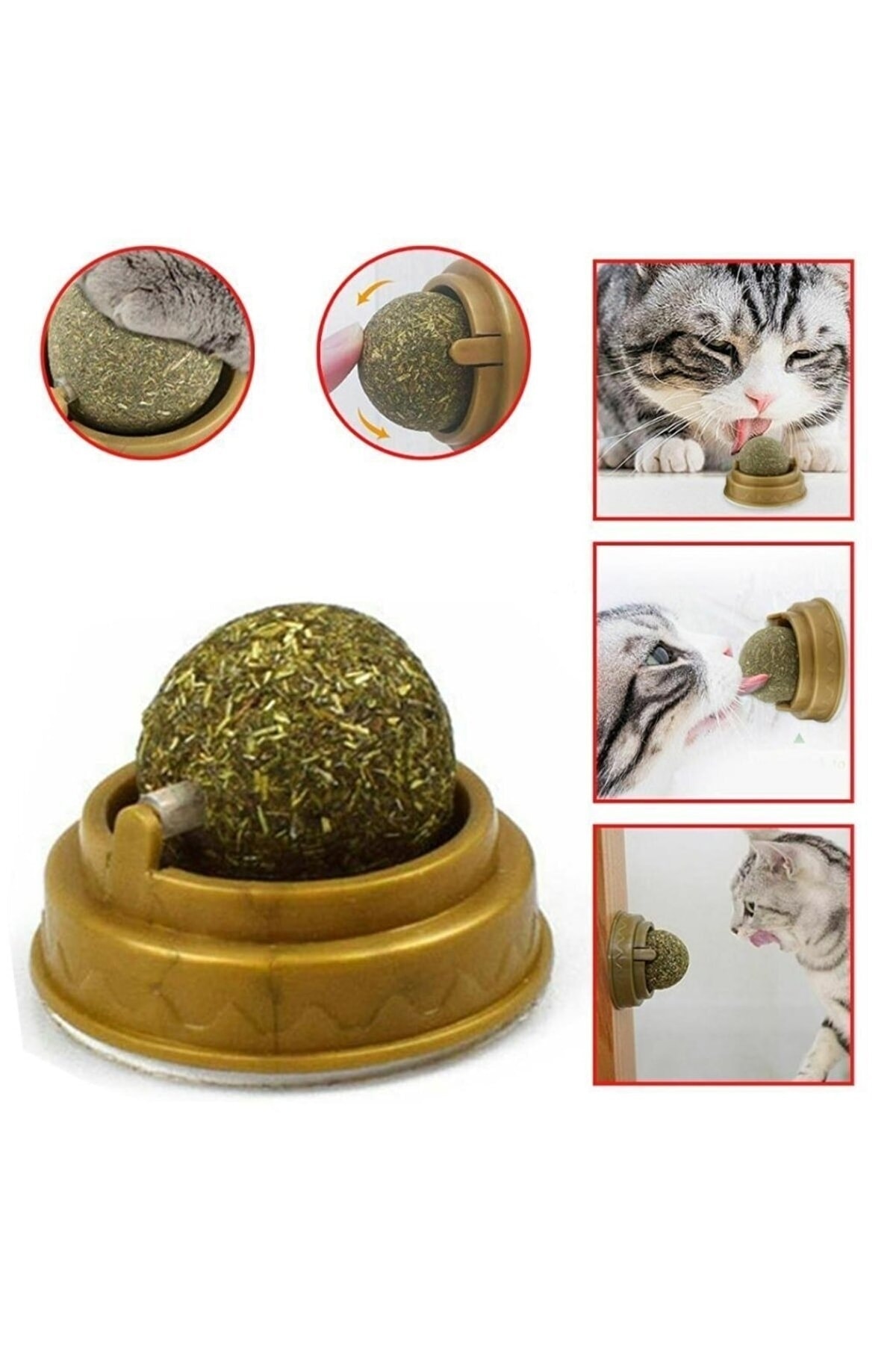 Catnipli Yenilebilir Kedi Nanesi Otu Oyun Topu Oyuncağı